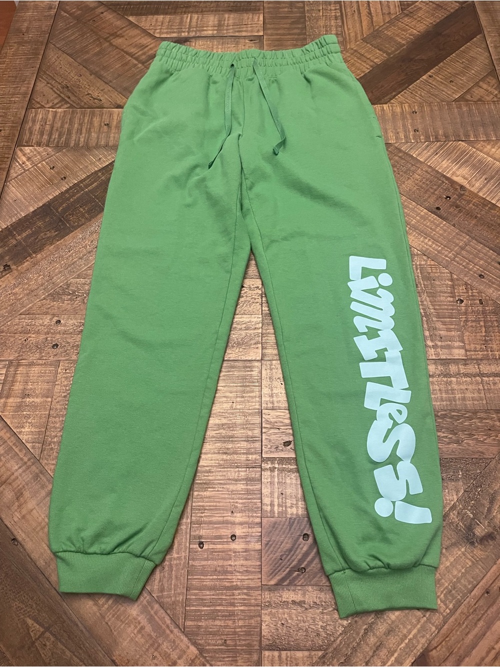 Black History Month "Limitless" Mid-Rise Athletic Jogger Pants Green XS